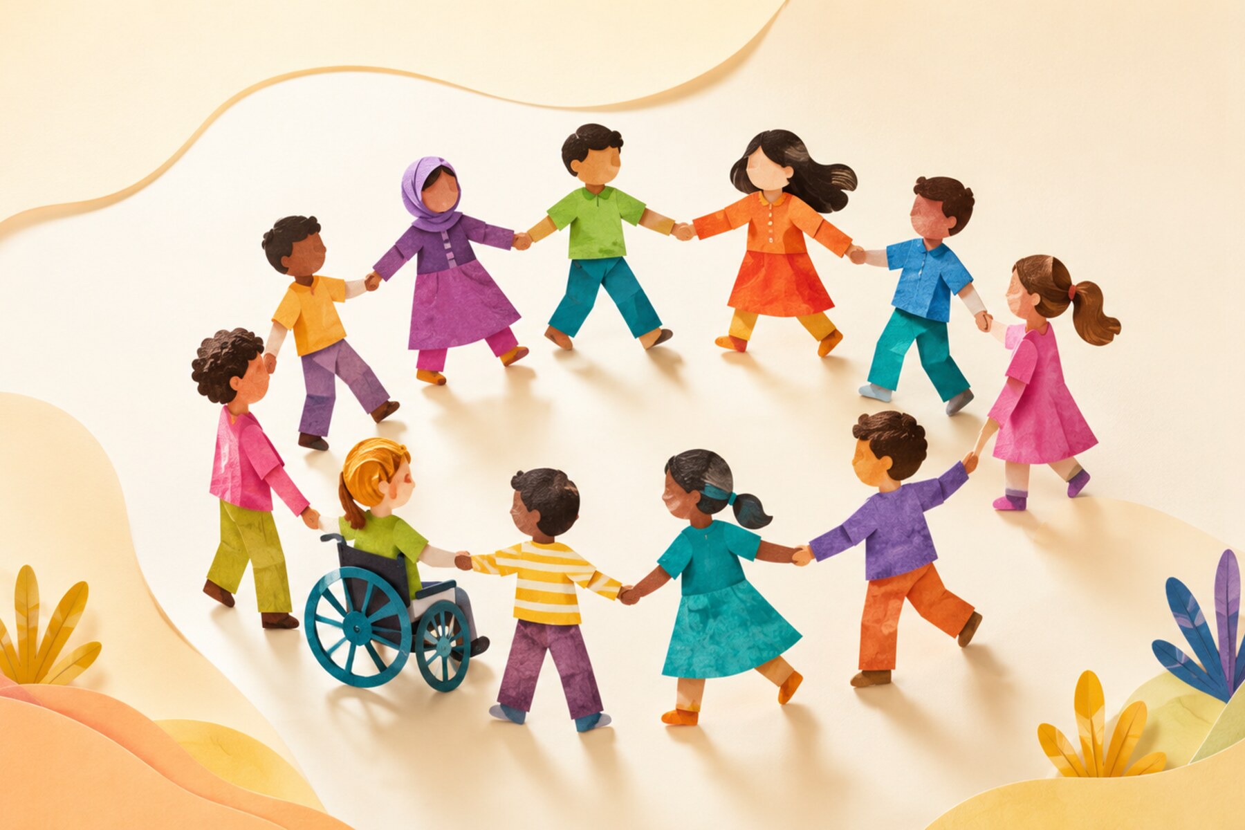 کودکان در کنار یکدیگر؛ همراهی و مشارکت